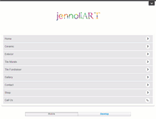 Tablet Screenshot of jennoliart.com.au